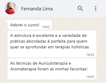 Resultado de aluno da Jornada Holística